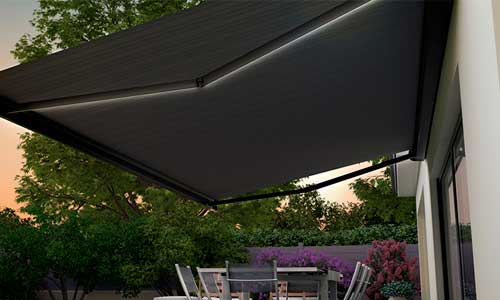 Store banne avec éclairage LED